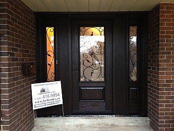Steel entry door installation Oakville
