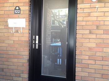 black solid steel door oakville