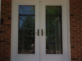White custom steel exterior doors misisauga