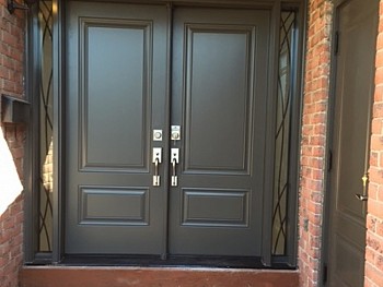 Fiberglass doors oakville custom paint color