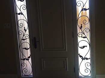 white entry door interior glass design oakville
