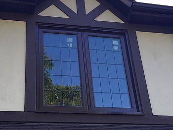 NEW WINDOWS WITH PEWTER GRILLS