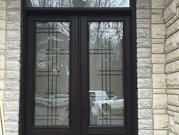 Steel doors Oakville with glass