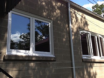 Forhomes custom made to measure white vinyl casement windows Caledon