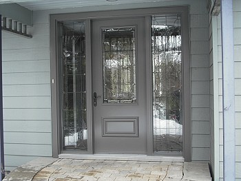 grey steel exterior door forhomes